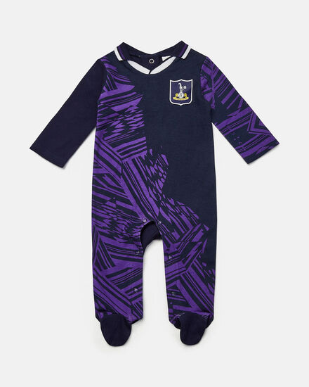 Spurs Retro Baby Crest Away Sleepsuit