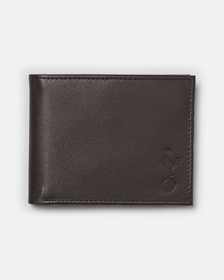 Spurs Adult Brown Leather Belt And Wallet Set