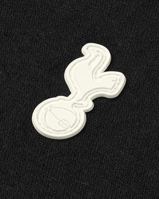 Spurs Mens Contrast Raglan Sleeve Black Hoodie