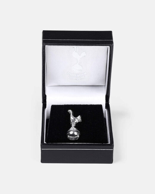 Spurs Silver Plated Cockerel Pin Badge