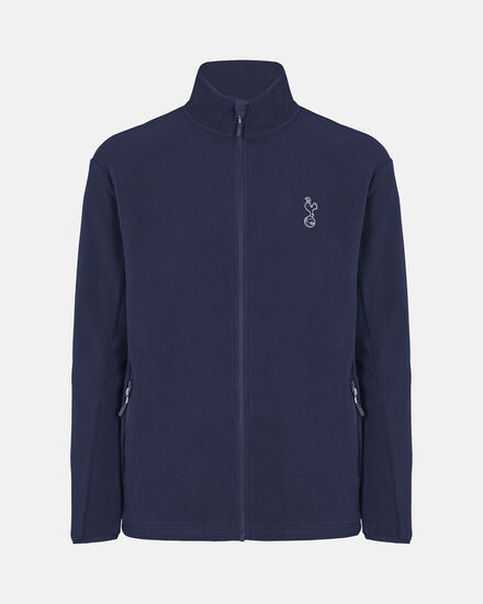 Spurs Mens Fleece  Navy Zip Jacket