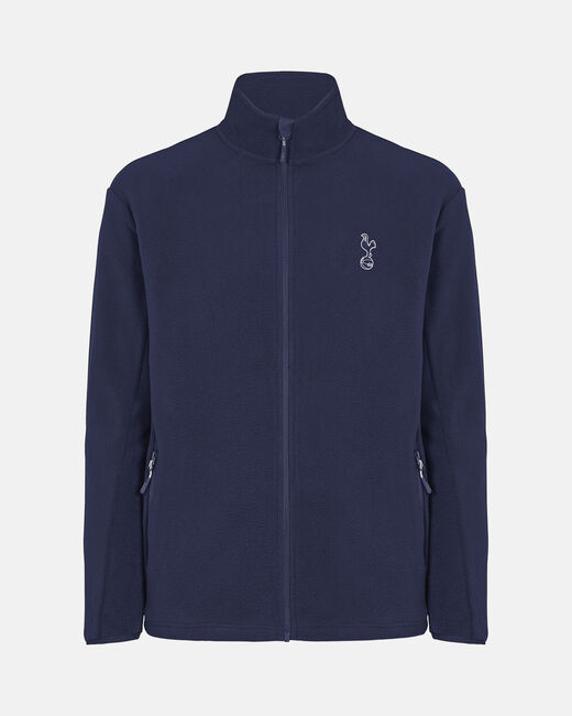 Spurs Mens Fleece  Navy Zip Jacket