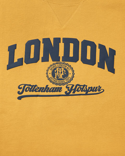 Spurs Mens London Varsity Yellow T-Shirt
