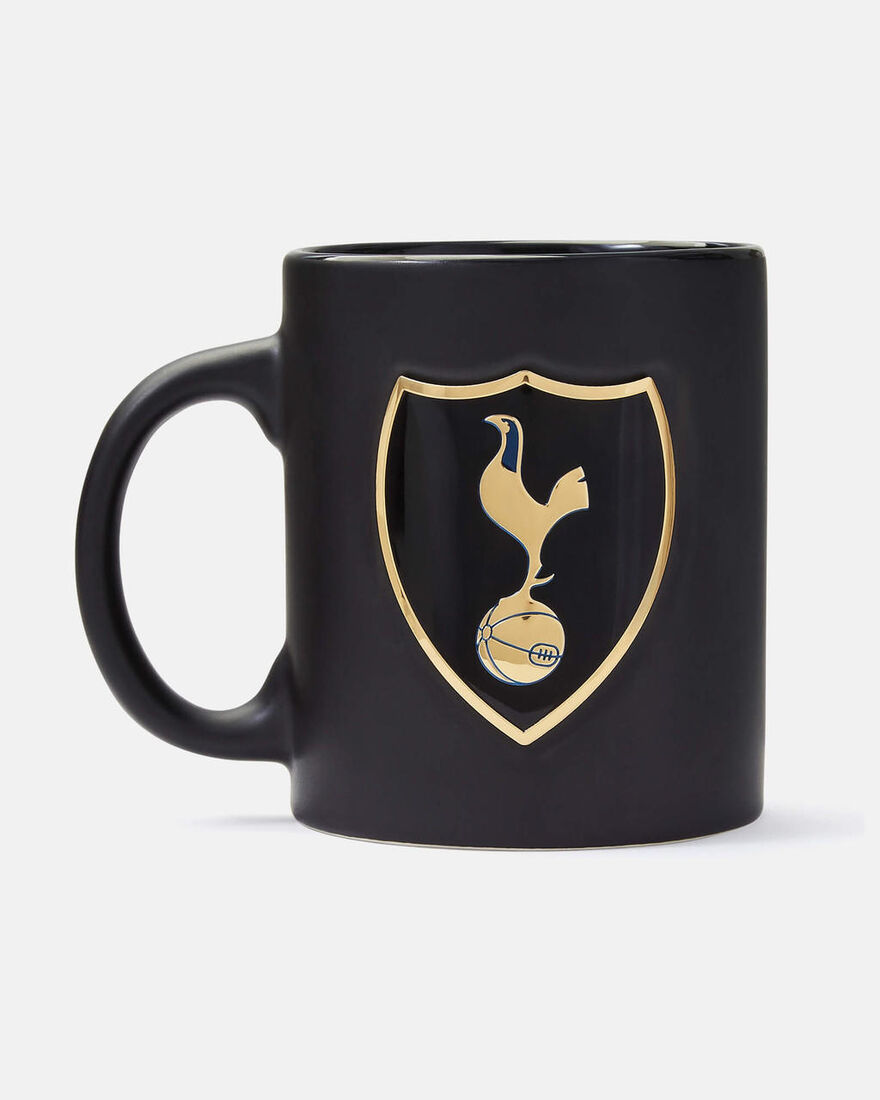 Spurs Black Mug with Crest