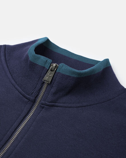 Spurs Mens 1/4 Zip Navy Sweatshirt