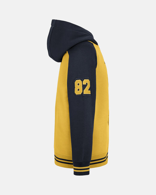 Spurs Kids Yellow Varsity Colour Block Hoodie