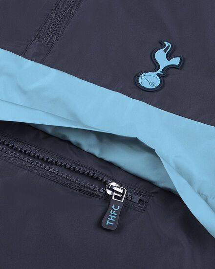 Spurs Kids 1/4 Zip Navy Colour Block Shower Proof Jacket