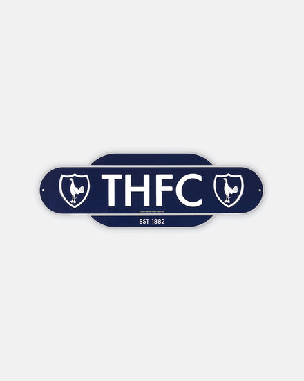 Spurs THFC Since 1882 Retro Crest 15x44cm Sign