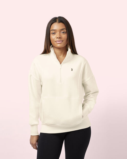 Spurs Womens Panel Neutral 1/4 Zip Through