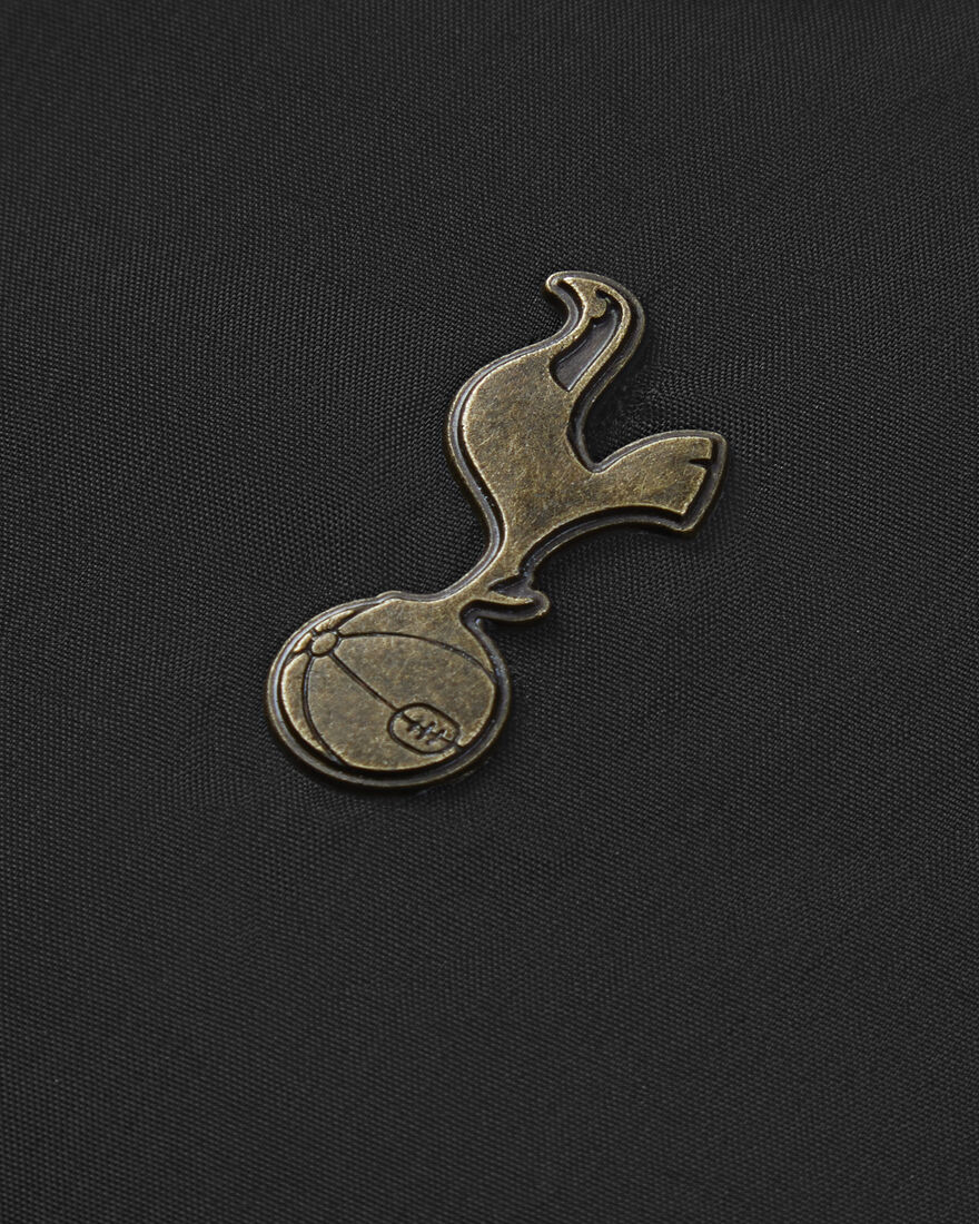 Spurs Womens Long Padded Black Jacket