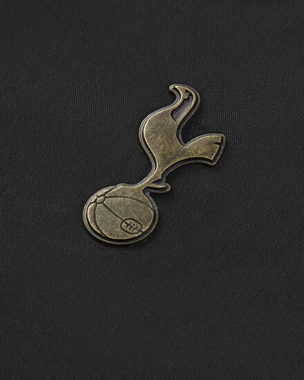 Spurs Womens Long Padded Black Jacket