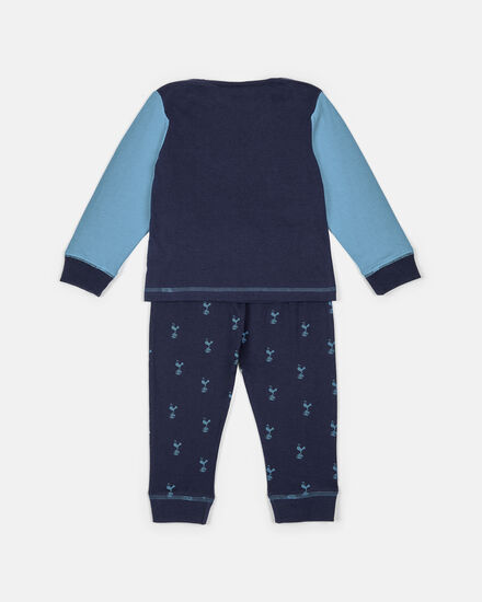 Spurs Baby Navy All Over Print Cockerel Print Pyjama Set