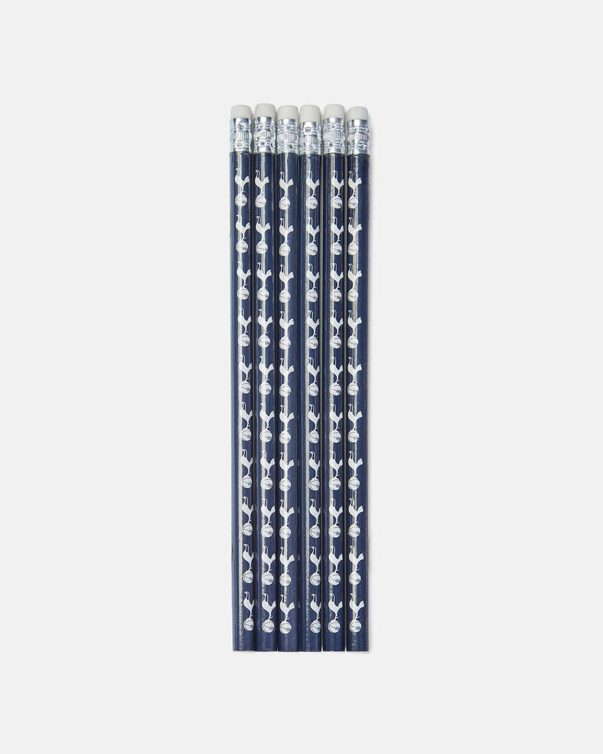 Spurs 6 Pack of Pencils with Eraser Top