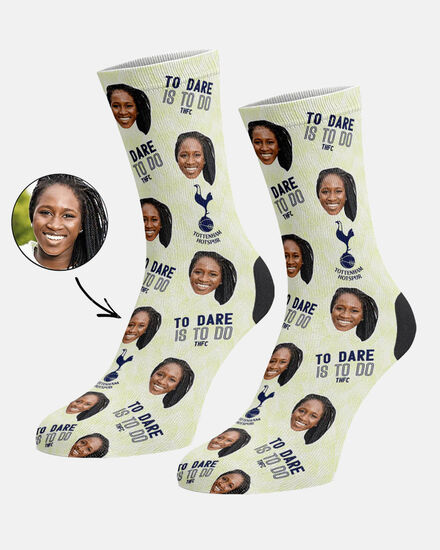 Spurs Personalised To Dare Is To Do Socks