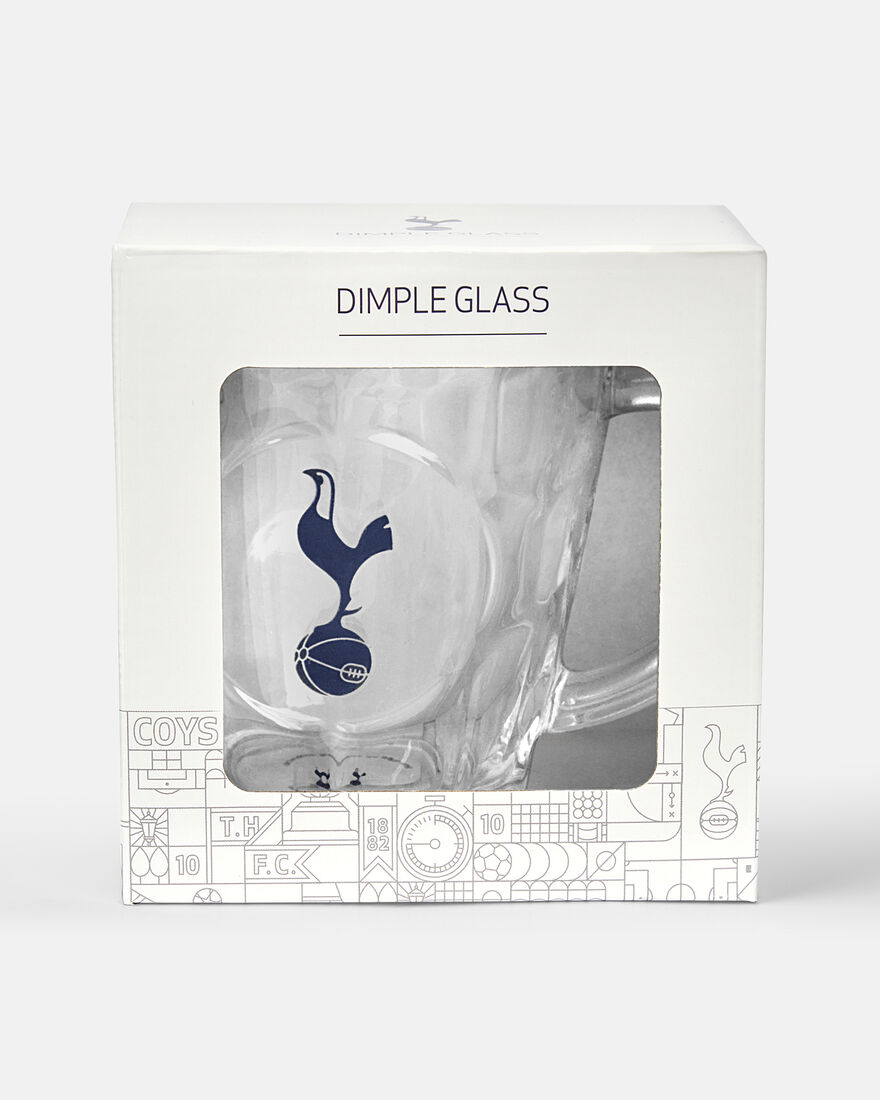 Spurs Boxed Crest Dimple Glass