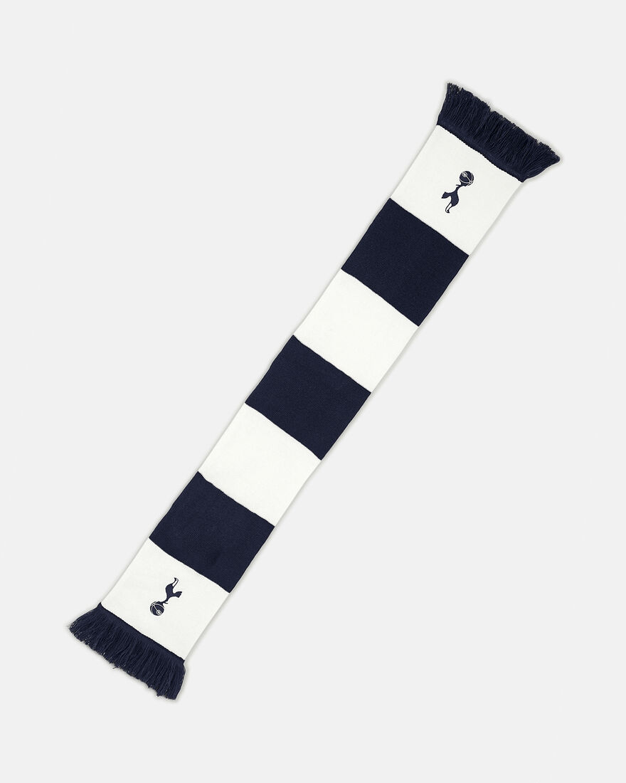 Spurs Kids Navy And White Bar Scarf