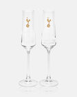Spurs Boxed Gold Crest Champagne Flutes