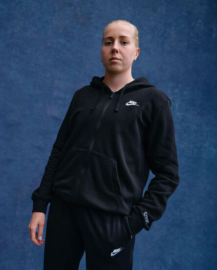 Spurs Nike Womens Black Club Full Zip Hoodie