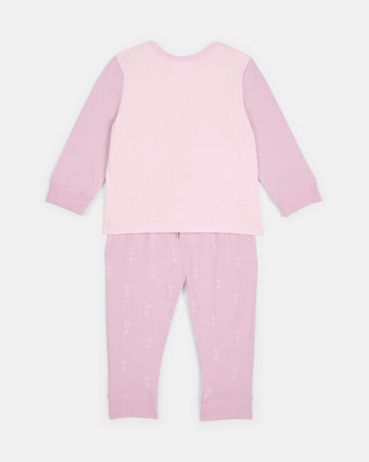 Spurs Baby Pink All Over Print Cockerel Print Pyjama Set