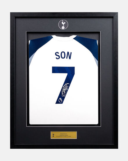 Heung-Min Son Signed Framed Home Shirt 2025/26 Classic