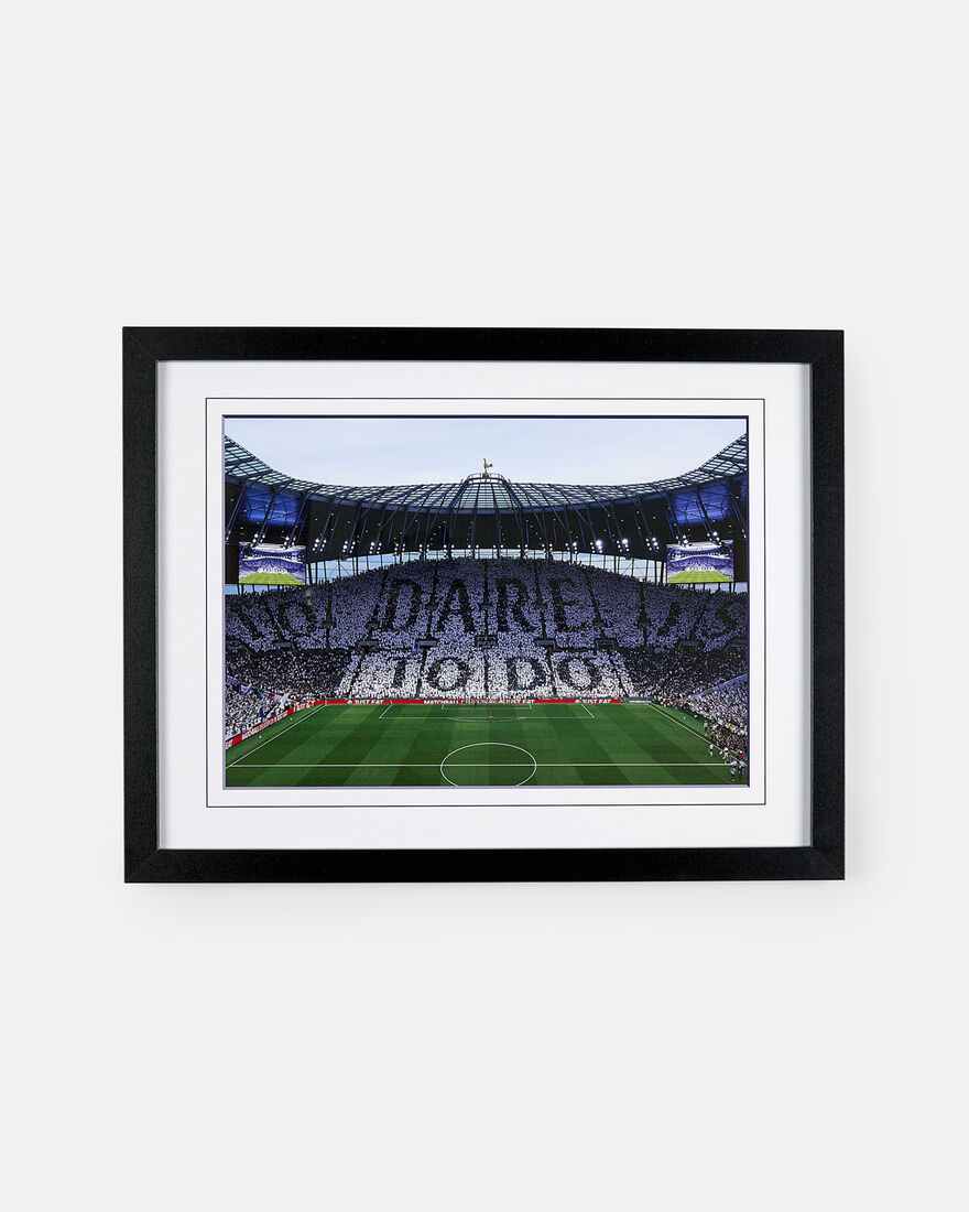 Spurs THFC Stadium To Dare Is To Do Tifo Framed Print