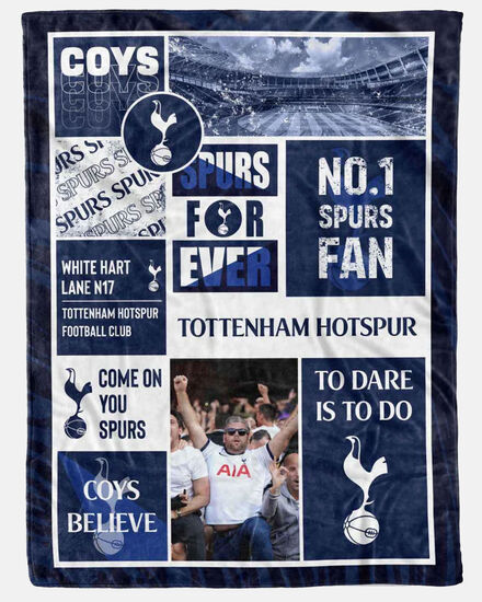 Spurs Number 1 Fan Photo Blanket