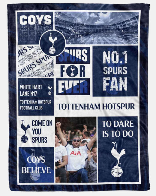 Spurs Number 1 Fan Photo Blanket
