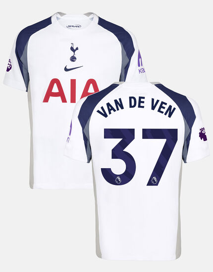 Micky van de Ven Mens Stadium Premier League Tottenham Hotspur Home Shirt 2025/26
