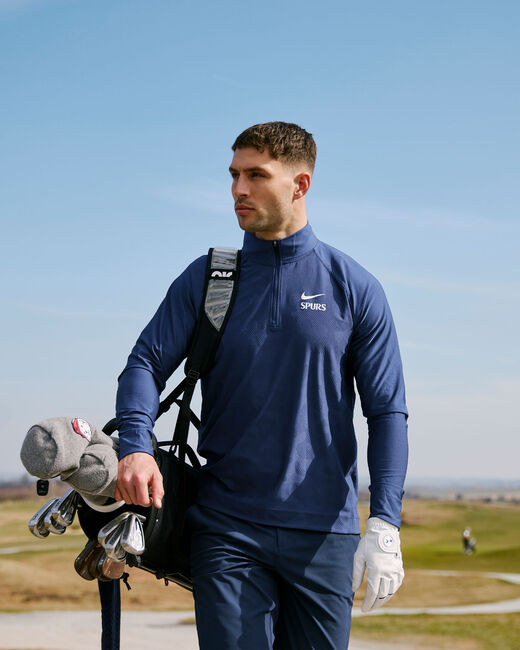 Spurs Nike Adult Golf High Zip Navy Top