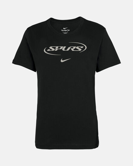 Spurs Nike Womens Black  'Spurs' T-Shirt 2025/26