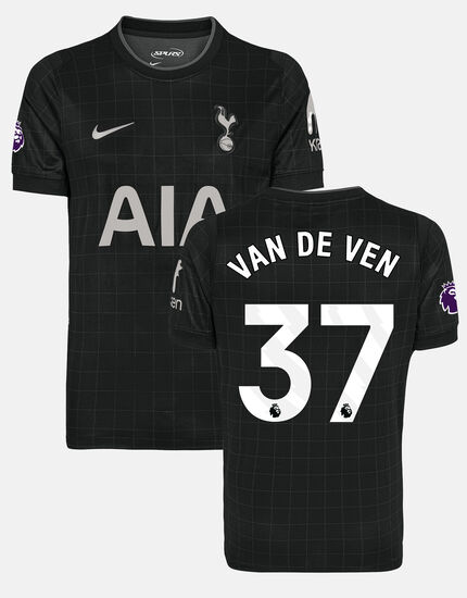 Micky van de Ven Mens Stadium Premier League Tottenham Hotspur Away Shirt 2025/26