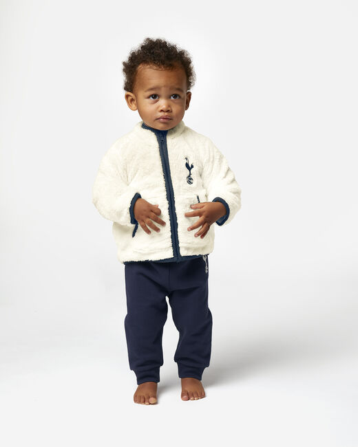 Spurs Baby Cream Sherpa Jacket