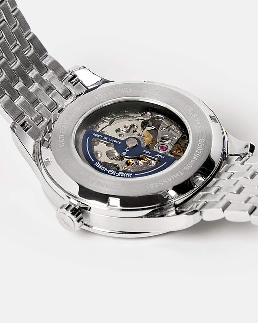 Spurs X Rotary Mens Automatic Greenwich Stainless Steel Bracelet Watch