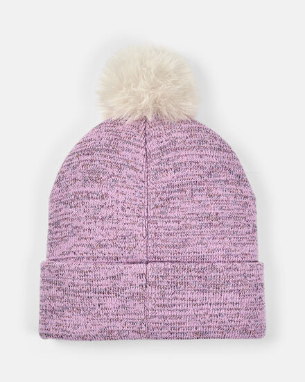 Spurs Kids Pink Glitter Cuff Beanie