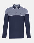 Spurs Mens Colour Block Long Sleeve Polo