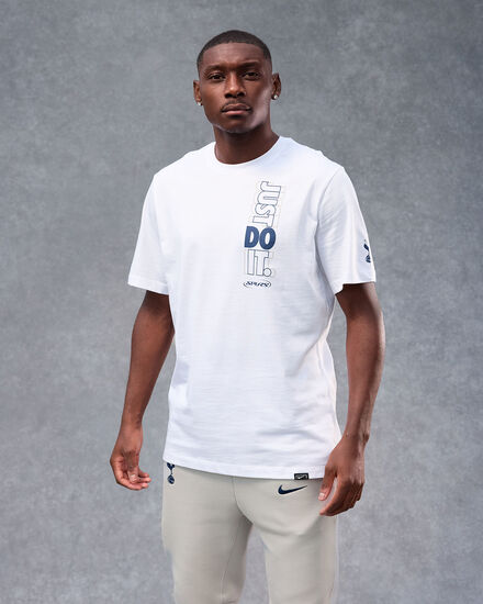 Spurs Nike Mens White Just Do It T-Shirt 2025/26