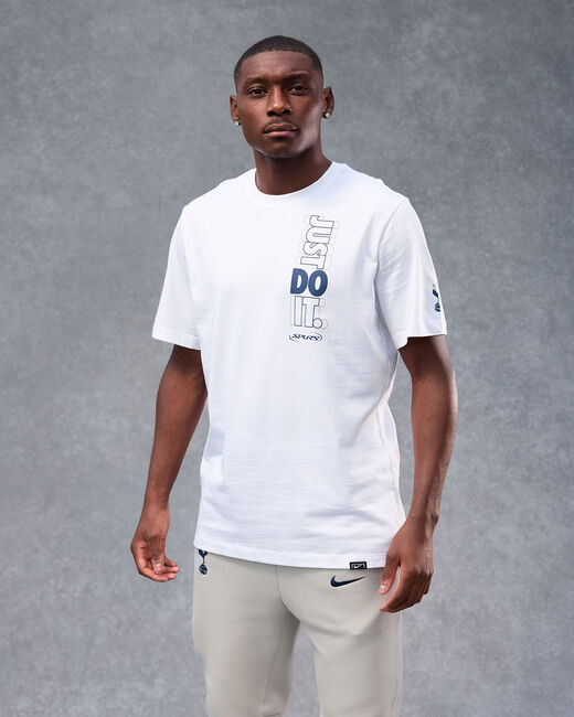 Spurs Nike Mens White Just Do It T-Shirt 2025/26