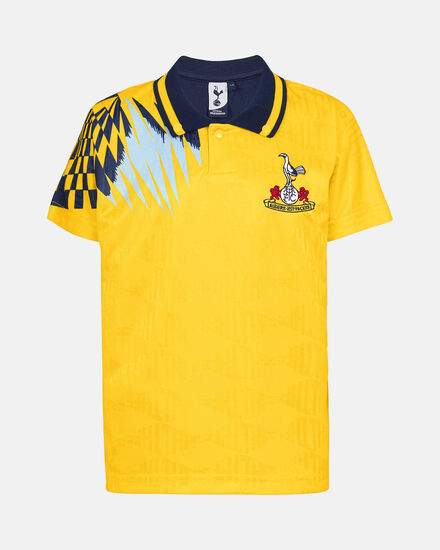 Spurs Kids Retro 1992 Yellow Away Shirt