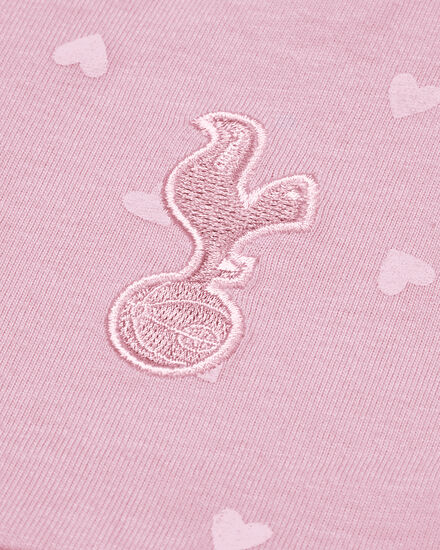 Spurs Baby Heart Print Pink Dress