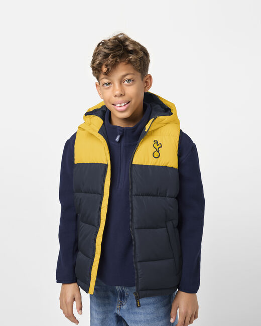 Spurs Kids Colour Block Yellow Gilet