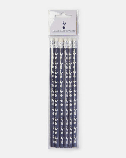 Spurs 6 Pack of Pencils with Eraser Top