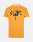 Spurs Mens Text Print Yellow T-Shirt