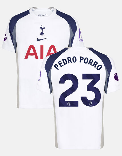 Pedro Porro Mens Stadium Premier League Tottenham Hotspur Home Shirt 2025/26