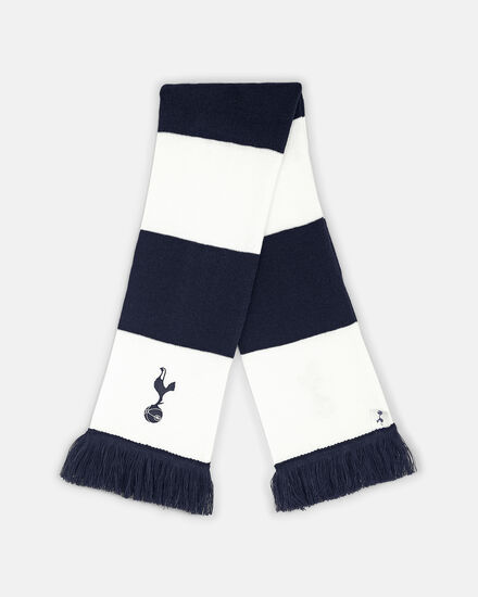 Spurs Kids Navy And White Bar Scarf