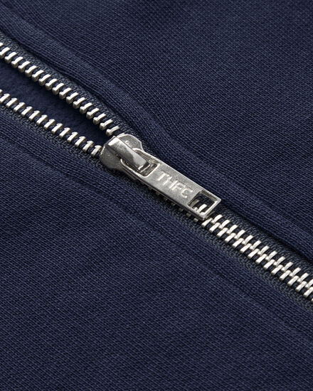 Spurs Mens Navy Essential Zip Hoodie