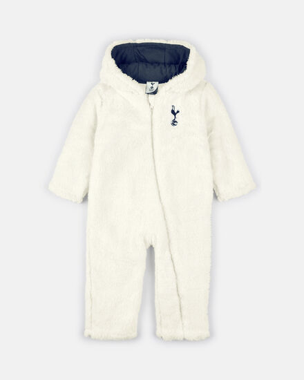 Spurs Baby Cream Sherpa Suit