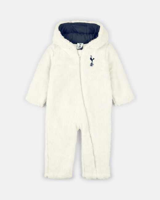 Spurs Baby Cream Sherpa Suit