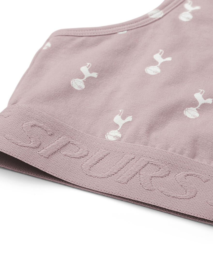 Spurs Womens All Over Print Pink Cockerel Bralette