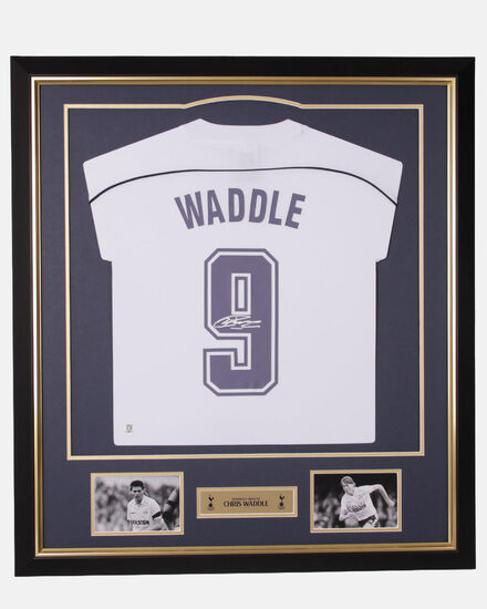 Spurs Chris Waddle 1986 Signed Framed Shirt