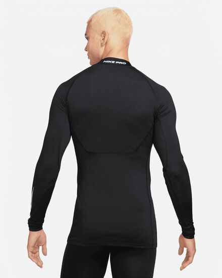Nike Mens Black Tight Pro Mock Top
